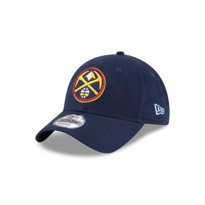 Blue Denver Nuggets Hat - New Era NBA Core Classic 9TWENTY Adjustable Caps USA1647598